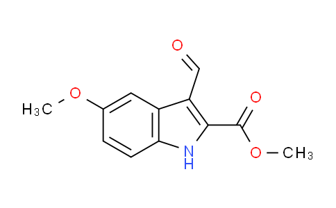 CAS No. 885273-51-8, Methyl 3-formyl-5-methoxy-1H-indole-2-carboxylate