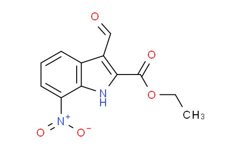 CAS No. 885273-53-0, Ethyl 3-formyl-7-nitro-1H-indole-2-carboxylate