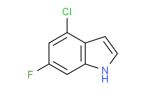 CAS No. 885520-79-6, 4-Chloro-6-fluoro-1H-indole