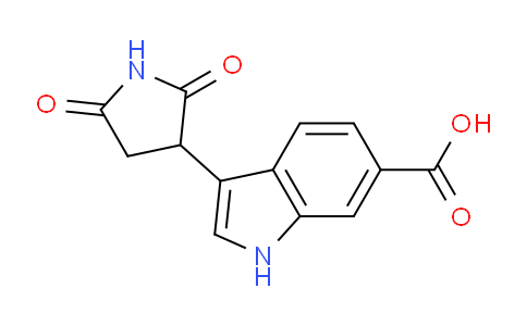 CAS No. 885320-57-0, 3-(2,5-dioxopyrrolidin-3-yl)-1H-indole-6-carboxylic acid