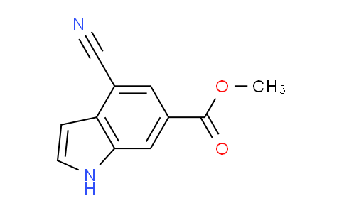 CAS No. 885518-38-7, methyl 4-cyano-1H-indole-6-carboxylate