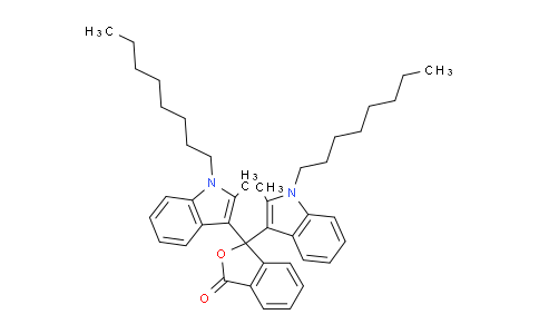 CAS No. 50292-95-0, 3,3-bis(2-methyl-1-octyl-1H-indol-3-yl)isobenzofuran-1(3H)-one