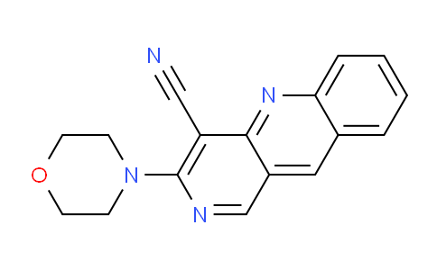 CAS No. 371930-20-0, 3-Morpholinobenzo[b][1,6]naphthyridine-4-carbonitrile