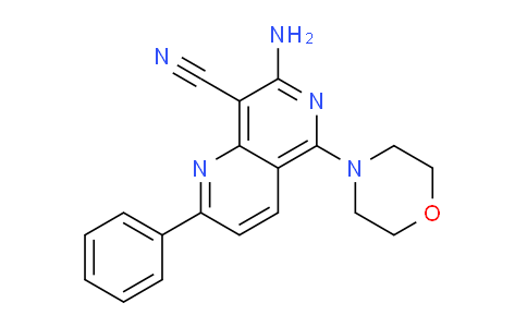 CAS No. 922522-98-3, 7-Amino-5-morpholino-2-phenyl-1,6-naphthyridine-8-carbonitrile