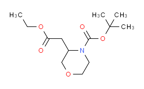 CAS No. 761460-02-0, tert-Butyl 3-(2-ethoxy-2-oxoethyl)morpholine-4-carboxylate