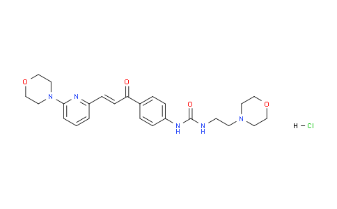 CAS No. 1333327-56-2, 1-(2-Morpholinoethyl)-3-(4-(3-(6-morpholinopyridin-2-yl)acryloyl)phenyl)urea hydrochloride