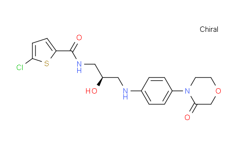 CAS No. 721401-53-2, (R)-5-Chloro-N-(2-hydroxy-3-((4-(3-oxomorpholino)phenyl)amino)propyl)thiophene-2-carboxamide