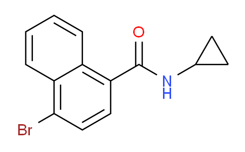 CAS No. 1365271-49-3, 4-Bromo-N-cyclopropylnaphthalene-1-carboxamide