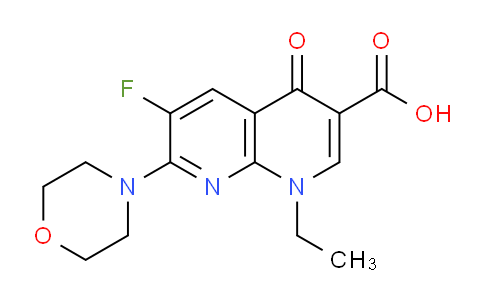 CAS No. 74274-64-9, 1-Ethyl-6-fluoro-7-morpholino-4-oxo-1,4-dihydro-1,8-naphthyridine-3-carboxylic acid