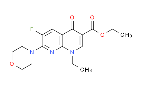 CAS No. 121998-11-6, Ethyl 1-ethyl-6-fluoro-7-morpholino-4-oxo-1,4-dihydro-1,8-naphthyridine-3-carboxylate