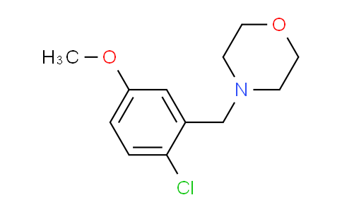 CAS No. 927811-61-8, 4-(2-chloro-5-methoxybenzyl)morpholine