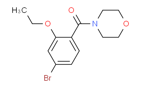 CAS No. 1261911-20-9, (4-Bromo-2-ethoxyphenyl)(morpholino)methanone