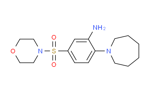 CAS No. 885531-23-7, 2-(Azepan-1-yl)-5-(morpholinosulfonyl)aniline