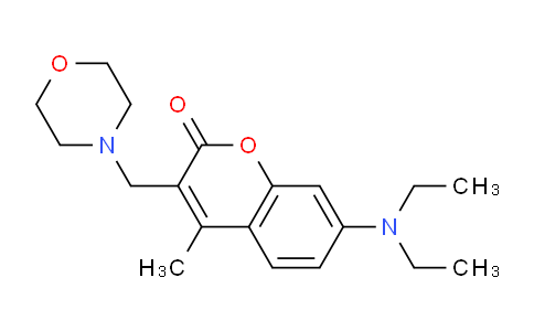 CAS No. 142878-43-1, 7-(Diethylamino)-4-methyl-3-(morpholinomethyl)-2H-chromen-2-one