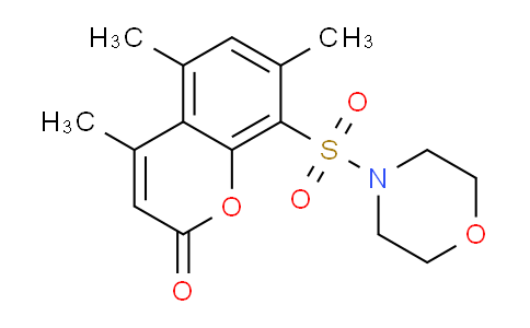 CAS No. 52415-49-3, 4,5,7-Trimethyl-8-(morpholinosulfonyl)-2H-chromen-2-one