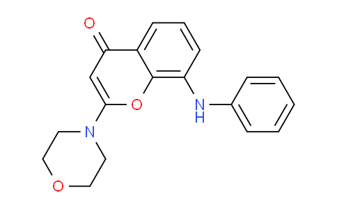 CAS No. 663620-52-8, 2-Morpholino-8-(phenylamino)-4H-chromen-4-one