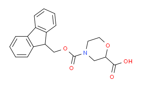 CAS No. 312965-04-1, 4-(((9H-Fluoren-9-yl)methoxy)carbonyl)morpholine-2-carboxylic acid