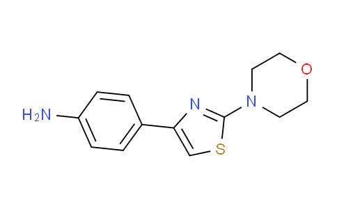 CAS No. 883545-59-3, [4-(2-morpholin-4-yl-1,3-thiazol-4-yl)phenyl]amine