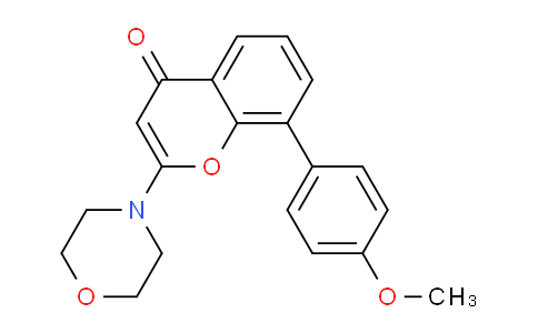 CAS No. 503468-69-7, 8-(4-Methoxyphenyl)-2-morpholino-4H-chromen-4-one