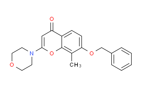 CAS No. 130735-57-8, 7-(Benzyloxy)-8-methyl-2-morpholino-4H-chromen-4-one