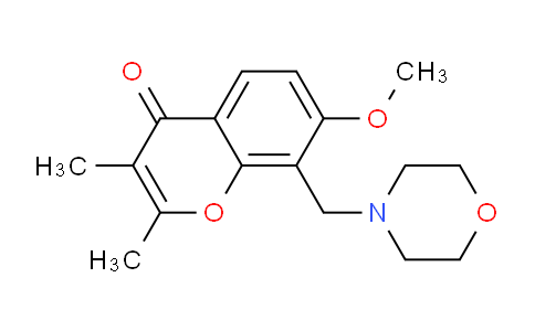 CAS No. 3818-64-2, 7-Methoxy-2,3-dimethyl-8-(morpholinomethyl)-4H-chromen-4-one
