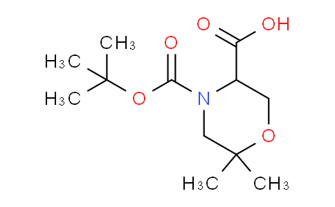 CAS No. 1255098-50-0, 4-(tert-Butoxycarbonyl)-6,6-dimethylmorpholine-3-carboxylic acid