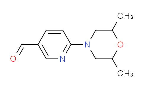 CAS No. 886360-67-4, 6-(2,6-Dimethylmorpholino)nicotinaldehyde