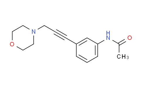 CAS No. 885950-22-1, N-(3-(3-Morpholinoprop-1-yn-1-yl)phenyl)acetamide