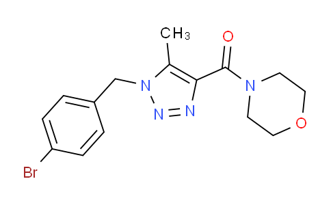 CAS No. 952182-52-4, (1-(4-Bromobenzyl)-5-methyl-1H-1,2,3-triazol-4-yl)(morpholino)methanone