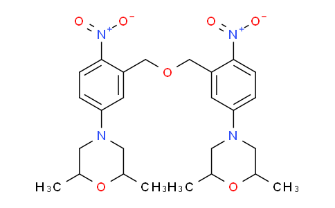 CAS No. 1257850-70-6, 4,4'-((Oxybis(methylene))bis(4-nitro-3,1-phenylene))bis(2,6-dimethylmorpholine)