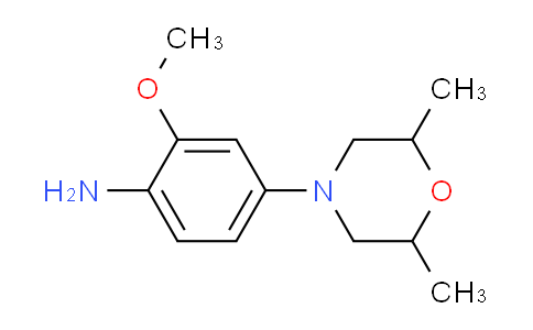 CAS No. 1135283-65-6, 4-(2,6-Dimethylmorpholino)-2-methoxyaniline