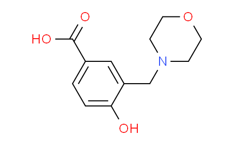 CAS No. 143269-99-2, 4-Hydroxy-3-(morpholinomethyl)benzoic acid