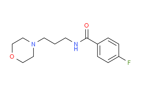 CAS No. 125775-26-0, 4-Fluoro-N-(3-morpholin-4-yl-propyl)-benzamide