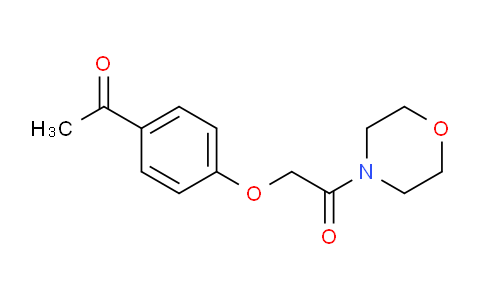 CAS No. 29942-00-5, 1-[4-(2-morpholin-4-yl-2-oxoethoxy)phenyl]ethanone