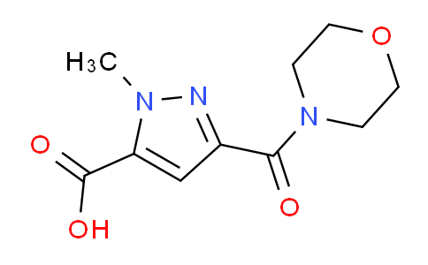 CAS No. 1004727-34-7, 1-Methyl-3-(morpholine-4-carbonyl)-1H-pyrazole-5-carboxylic acid