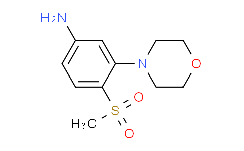 CAS No. 942474-45-5, 4-(Methylsulfonyl)-3-morpholinoaniline