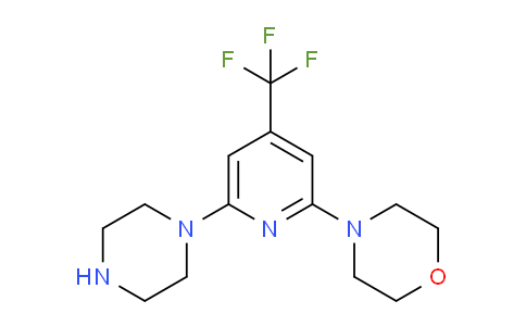 CAS No. 1089330-41-5, 4-(6-(Piperazin-1-yl)-4-(trifluoromethyl)pyridin-2-yl)morpholine