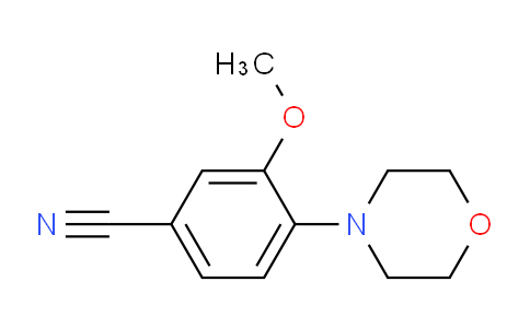 CAS No. 1207541-00-1, 3-Methoxy-4-(morpholin-4-yl)benzonitrile