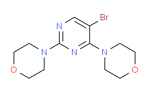 CAS No. 1021268-12-1, 4-[5-Bromo-4-(morpholin-4-yl)pyrimidin-2-yl]morpholine