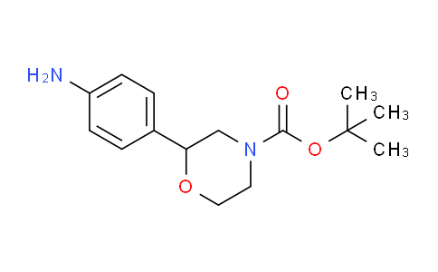 CAS No. 1002726-96-6, tert-Butyl 2-(4-aminophenyl)morpholine-4-carboxylate