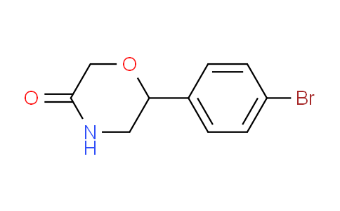 CAS No. 1368418-27-2, 6-(4-Bromophenyl)morpholin-3-one