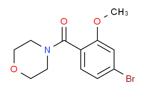 CAS No. 1393441-92-3, 4-[(4-Bromo-2-methoxyphenyl)carbonyl]morpholine