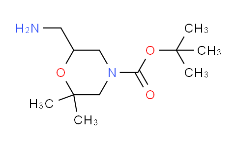 CAS No. 1416440-07-7, tert-Butyl 6-(aminomethyl)-2,2-dimethylmorpholine-4-carboxylate
