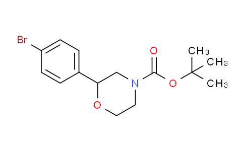 CAS No. 1131220-82-0, tert-Butyl 2-(4-bromophenyl)morpholine-4-carboxylate