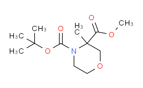 CAS No. 1447240-83-6, 4-tert-Butyl 3-methyl 3-methylmorpholine-3,4-dicarboxylate