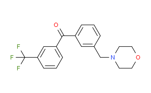 CAS No. 898791-98-5, (3-(Morpholinomethyl)phenyl)(3-(trifluoromethyl)phenyl)methanone
