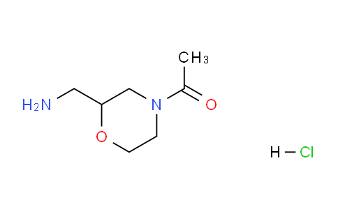 CAS No. 1211431-83-2, 1-(2-(Aminomethyl)morpholino)ethanone hydrochloride