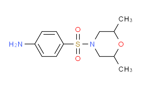 CAS No. 750607-99-9, 4-((2,6-Dimethylmorpholino)sulfonyl)aniline