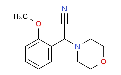 CAS No. 37673-08-8, 2-(2-Methoxyphenyl)-2-morpholinoacetonitrile