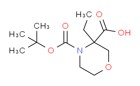CAS No. 1205749-44-5, N-Boc-3-ethylmorpholine-3-carboxylic Acid